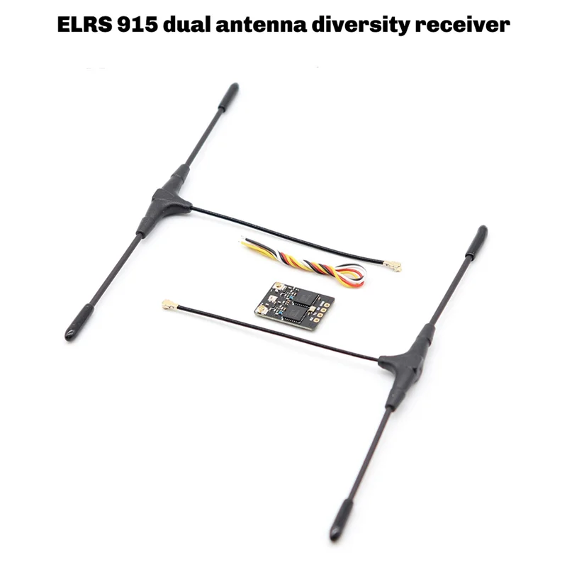 CABE-ELRS 915 MHz Dual-Antennen-Diversity-Empfänger Gemini-Modus für FPV, SUPER-D Traversing Machine Langstrecken-Konnektivität