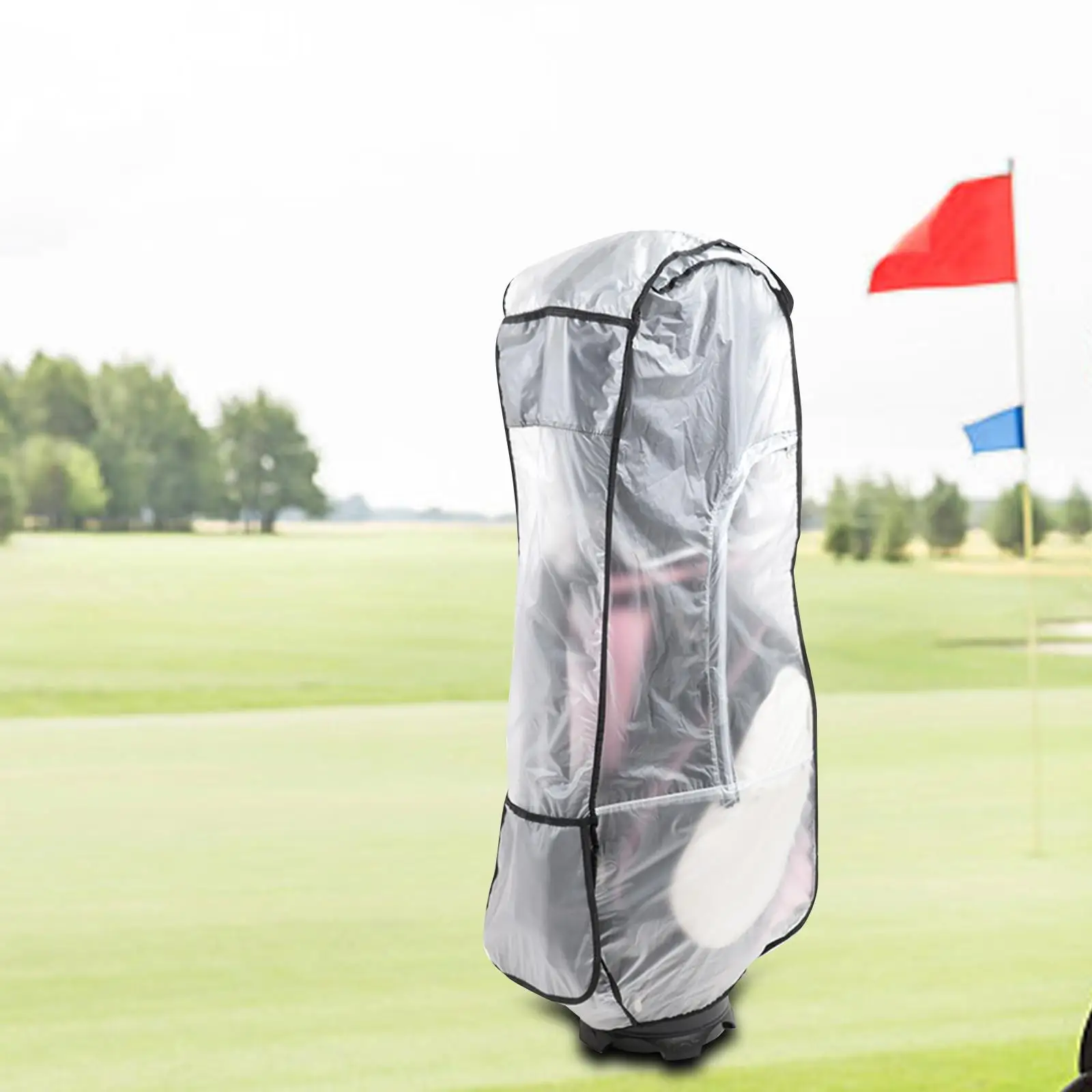 Golf Bag Rain Cover Durable 1x Clear Protective Cover Club Bags Raincoat Golf Accessory for Golf Push Carts Carry carts Gifts