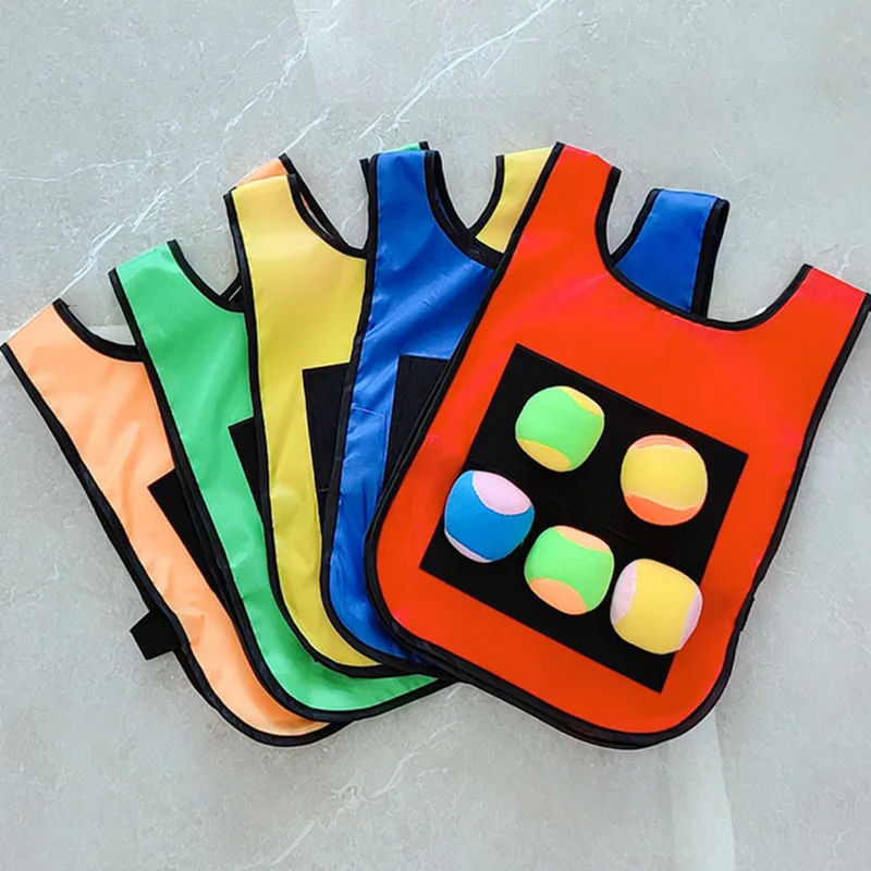 

Children Dodgeball Game Vest Sticky Ball Dart Board Target Sport Game Toy Outdoor Parent-Child Interaction Playground Games