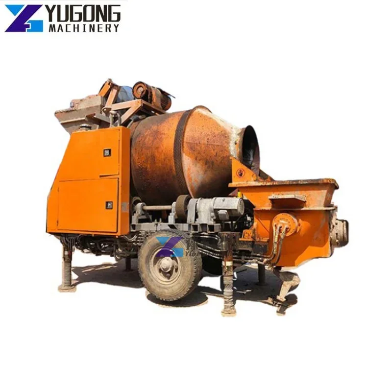 High Quality Concrete Mixer with Concrete Pump Trucks Hydraulic Pump with Trailer Self Loading Concrete Pumping Machine