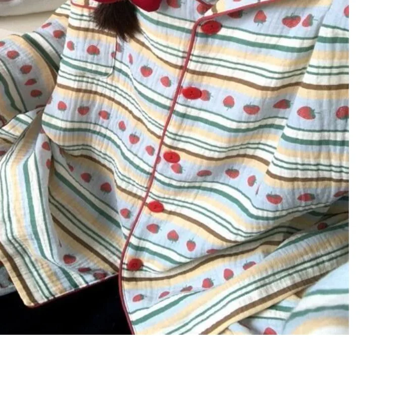 딸기 모양 여성 파자마 세트 패셔너블 홈웨어, 여성용 따뜻한 겨울 파자마 귀엽고 부드러운 파자마 세트