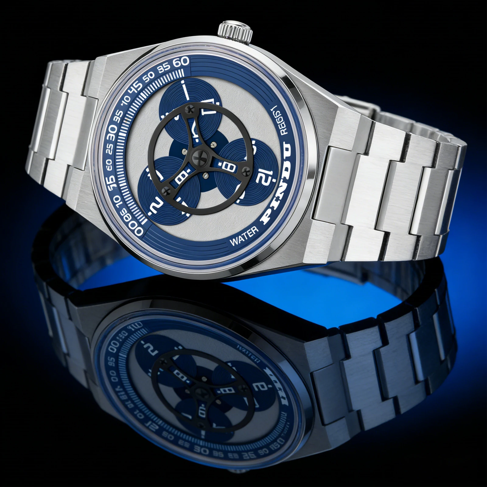 PINDU Design New TOP-Luxury Mechanical Watch Men Miyota 8215 Movement Sapphire Mirror stainless steel Waterproof Automatic Watch
