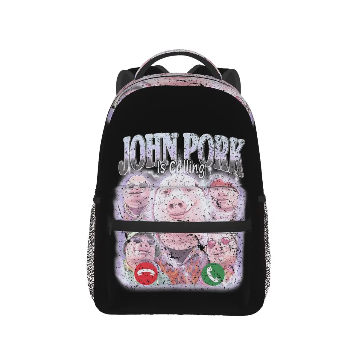 John Pork Is Calling Answer Backpack Hot Sale Daypack Large Capacity Boys Girls BookBag School Bag Shoulder Bags for Men Women