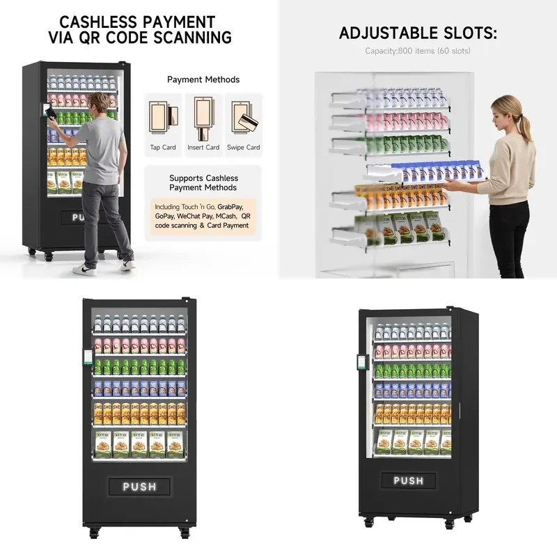 for Vendor Vending Machine Sale for Drinks and Snacks Digital Combo Candy Snack Drinks Vending Machines QR Payment