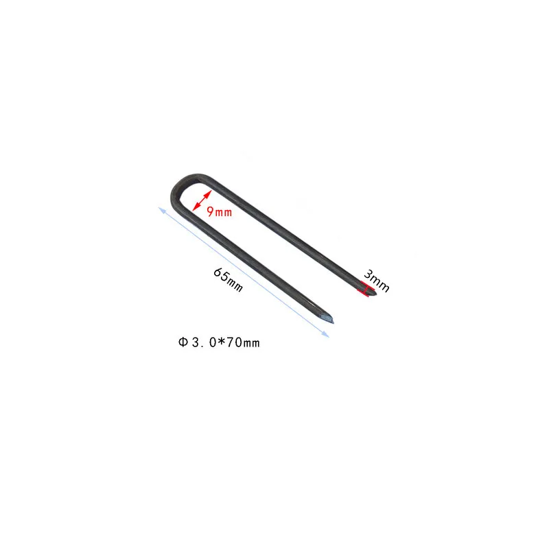 Clous de four en forme de U, 5 pièces/lot, résistance à haute température, crochet, ceinture de résistance, clous en acier, fil de chauffage électrique suspendu