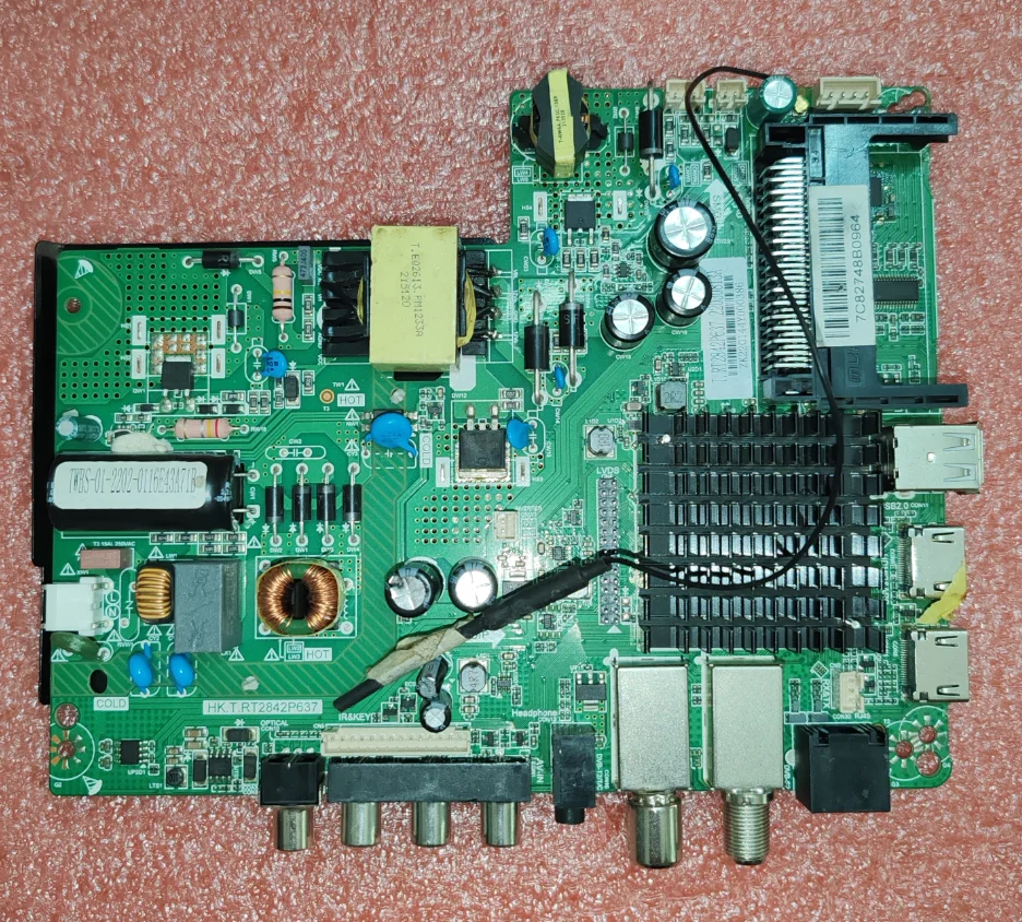 

HK.T.RT2842P637 Three in one TV motherboard, tested well, physical photo, for 74-78v 570ma