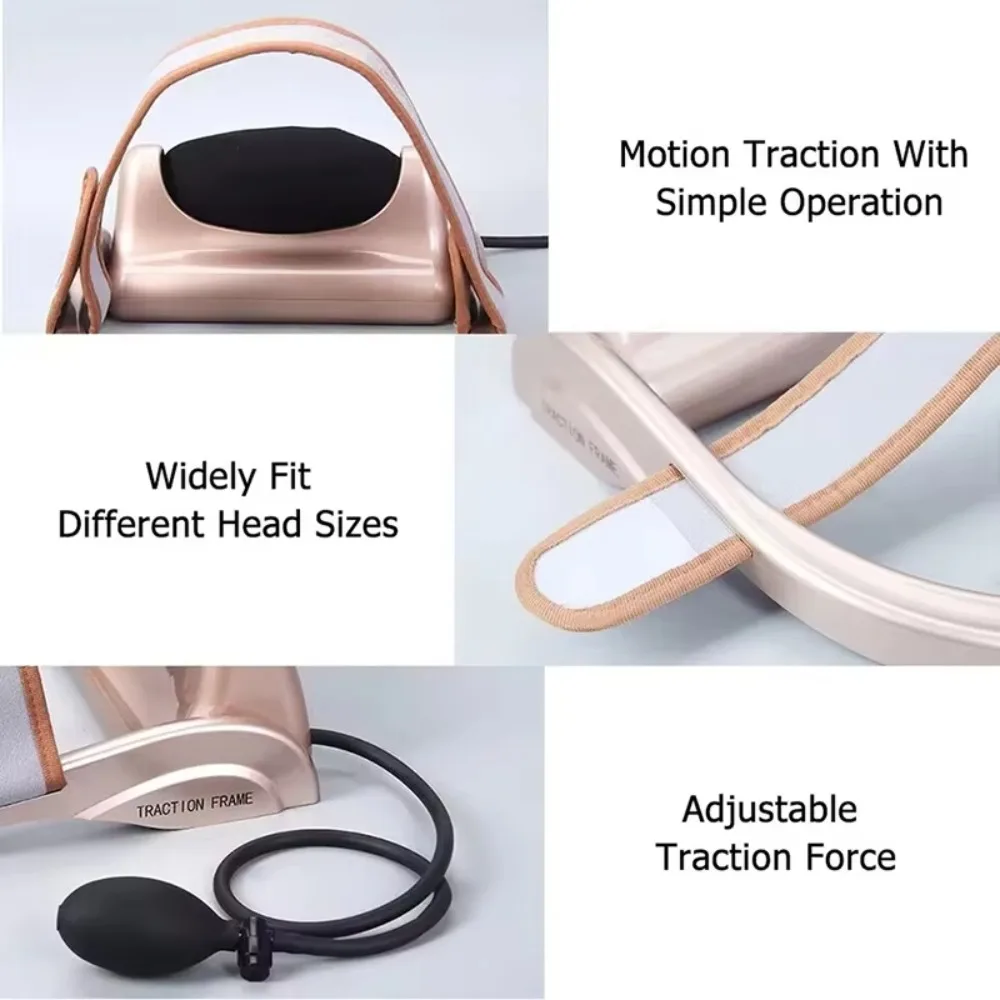 Masajeador de cuello de aire relleno para relajación, vértebra, compresión de aire ortopédica, almohada para Tractor Cervical, Estimulador muscular, masajeador elástico