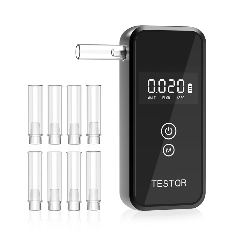 

Lenovo Portable Professional Grade Breathalyzer Fast Precise Measurement Led Digital Display Air blowing For Home Use Driver