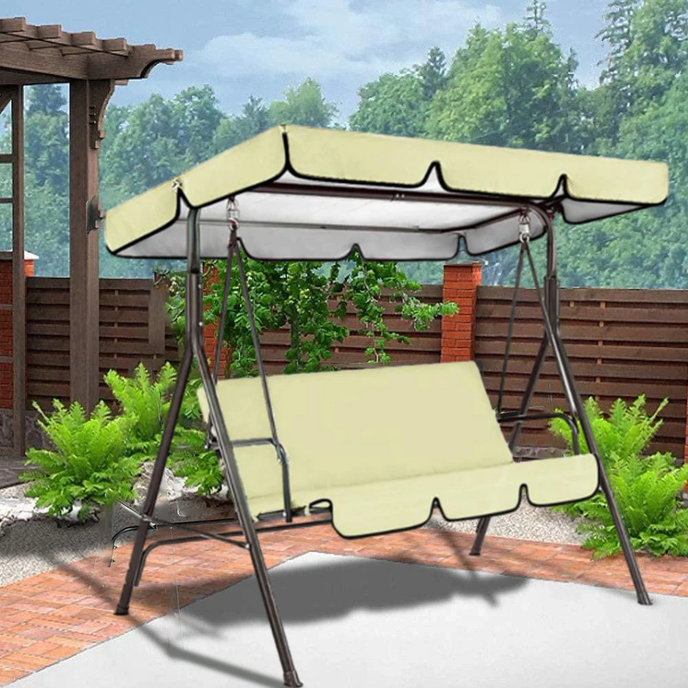 Outdoor Swing Chair Canopy Roof Shade Multi-color Outdoor Swing Chair Awning Garden Waterproof Swing Canopy Roof Cover