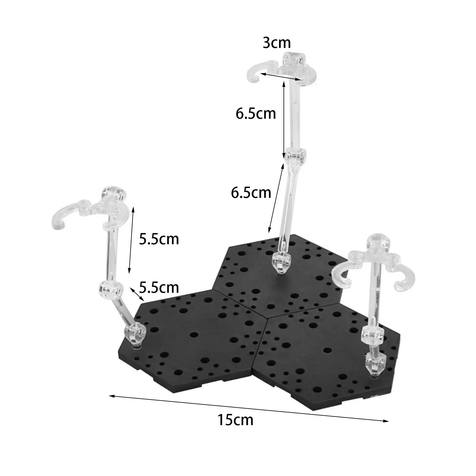 Présentoir à base robuste T1, support rapide pour modèle de beurre pour figurines de modèle 1/144