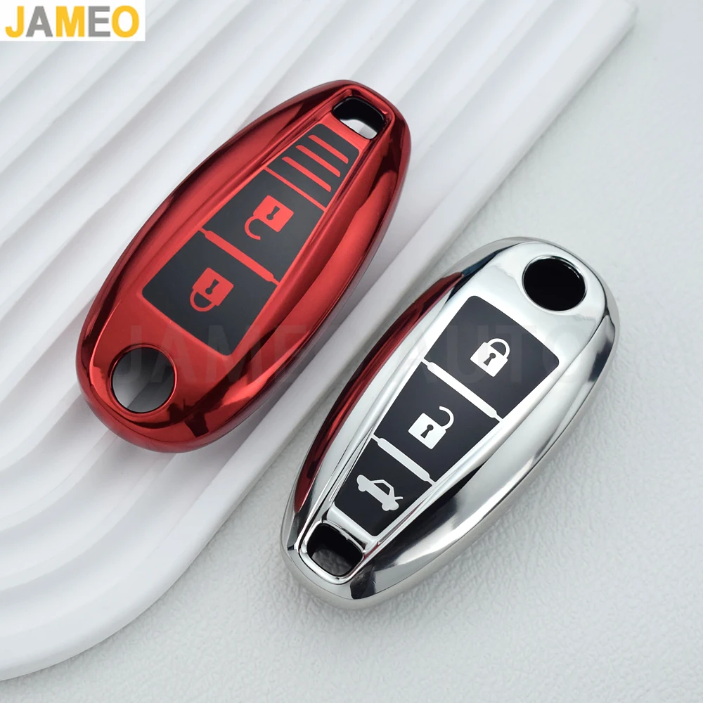 For Suzuki Vitara Swift Ignis Kizashi SX4 Baleno Ertiga Samurai S-Cross Shell Fob TPU Car Key Case Cover Accessories