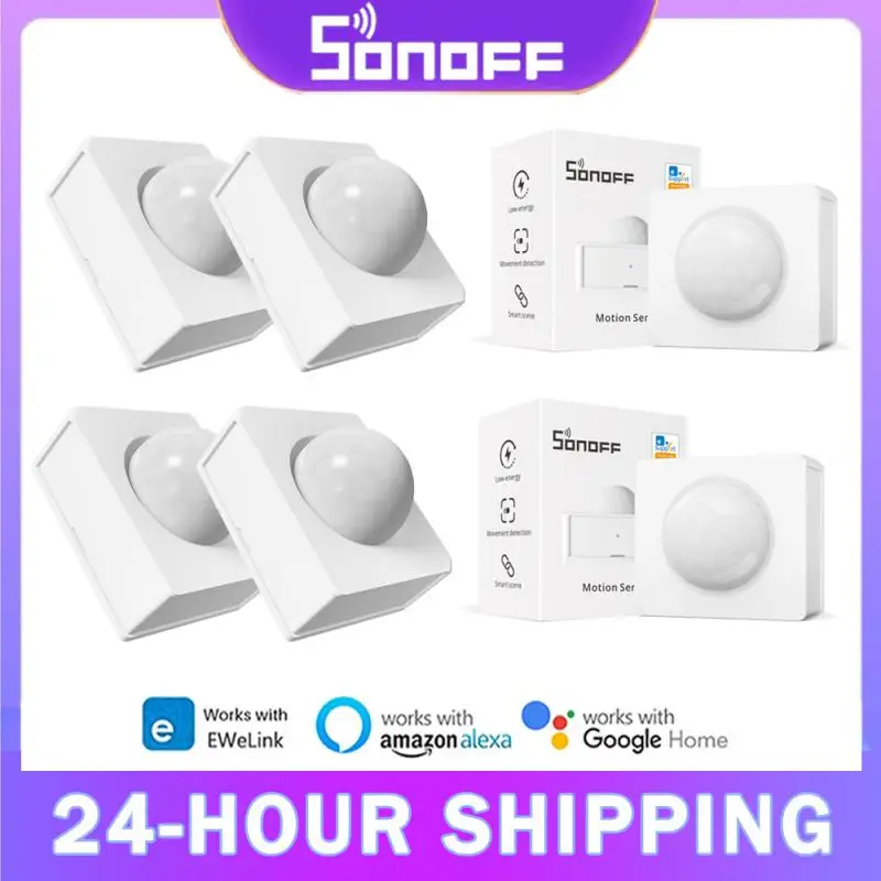 SONOFF PIR3-RF 433Mhz Smart Motion Sensor Work With SONORF Bridge Via EWeLink APP Alarm Notification Smart Scene For Smart Home