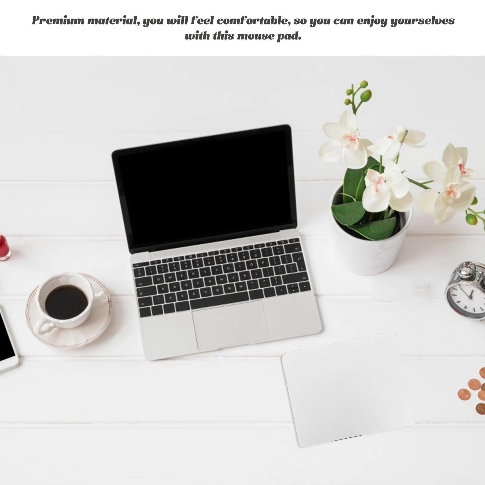 

Square Aluminum Mouse Pad Alloy Material Lightweight Double-Sided Non-Slip Metal Mouse Mat Office Home Gaming Desk Mat