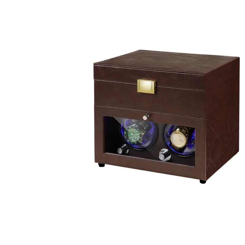 Mechanical Watch Winder Watch Rotator Jewelry Storage Display Box Eco-friendly Customizable Wood Cross-Border Supply Automatic