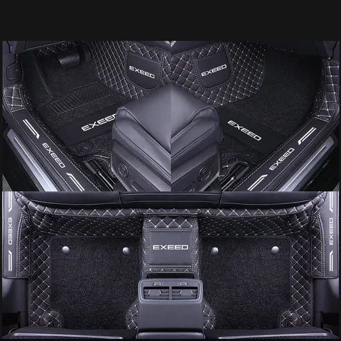 Для Chery Exeed VX 2021-2023, коврики для стайлинга автомобиля, двухслойные зеркальные коврики для ног, внутренняя напольная подкладка, аксессуары для LHD