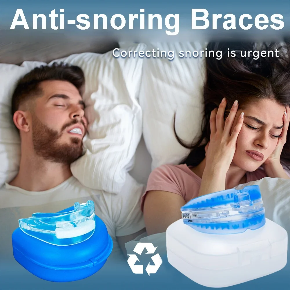 

Anti Snoring Bruxism Mouth Guard Improve Sleeping Teeth Bruxism Sleep Aid Anti-Snore and Apnea Device To Stop Snoring