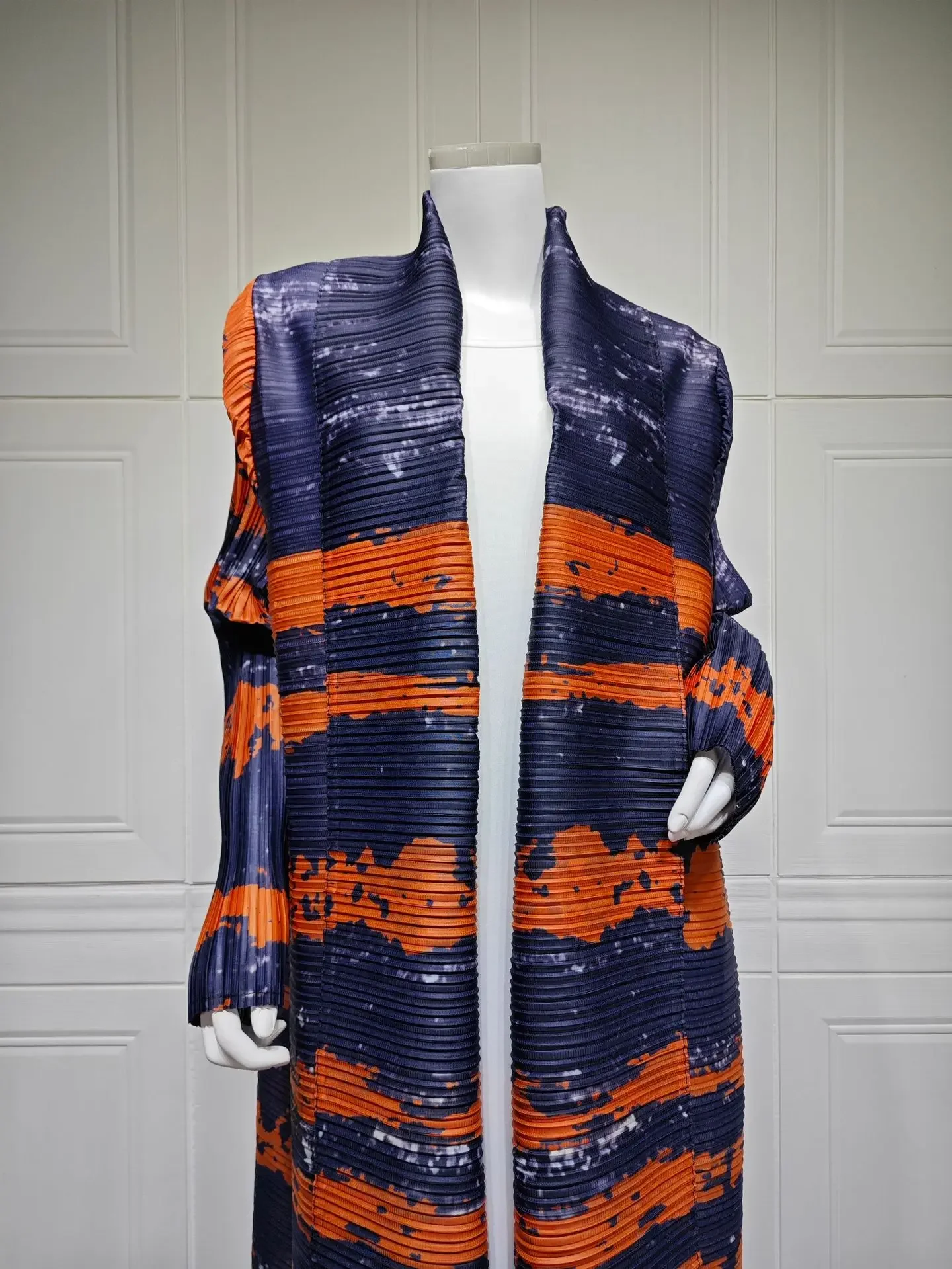

Dubai Abaya Robe Kimono Cardigan 2025 Eid Pleated Women Long Dress Ramadan Muslim Print Caftan Islam Jalabiya Open Abayas Kebaya