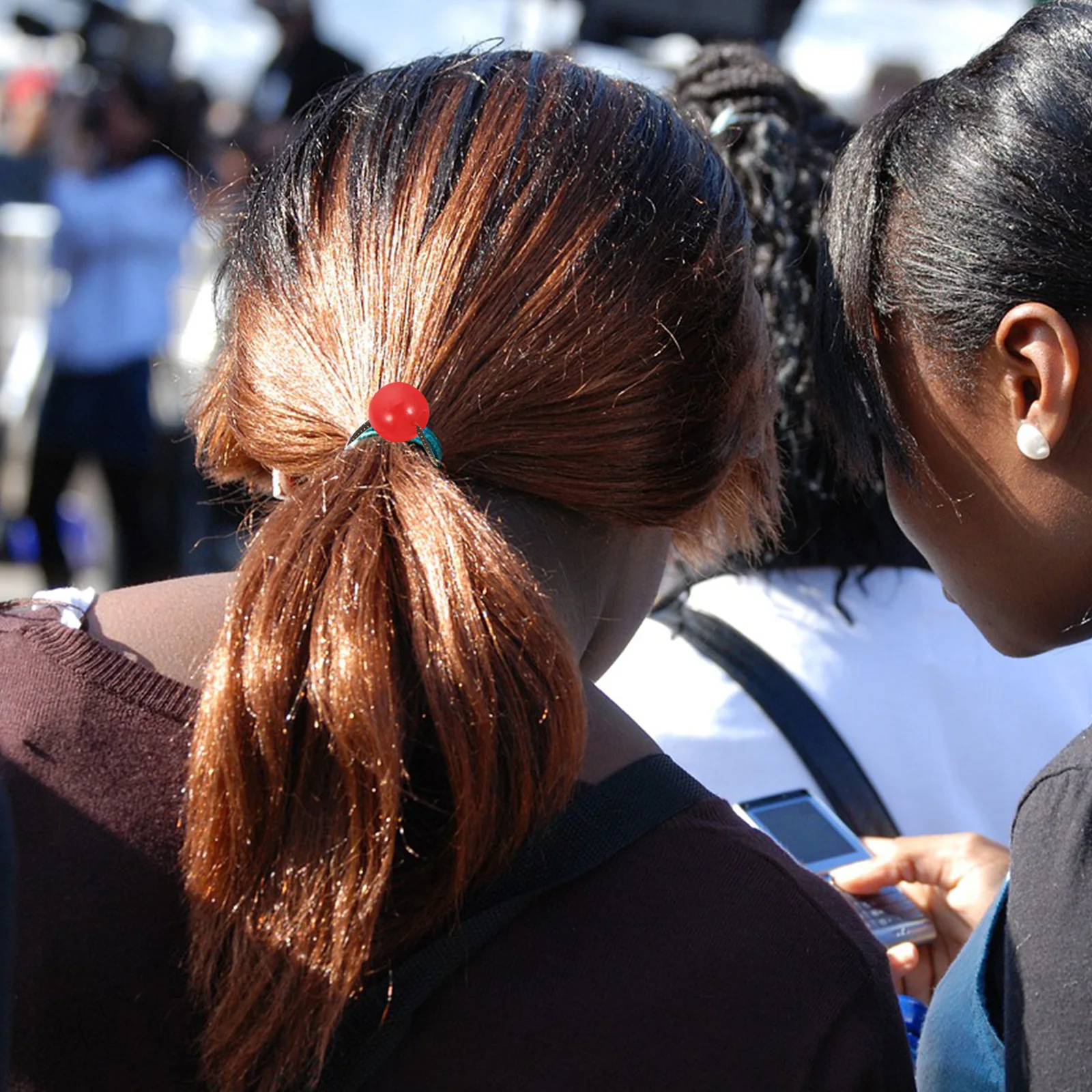 

20 шт. резинок для волос для девочек с двойными шариками, эластичные, милые детские аксессуары для волос, модные держатели для хвостиков для повседневного использования