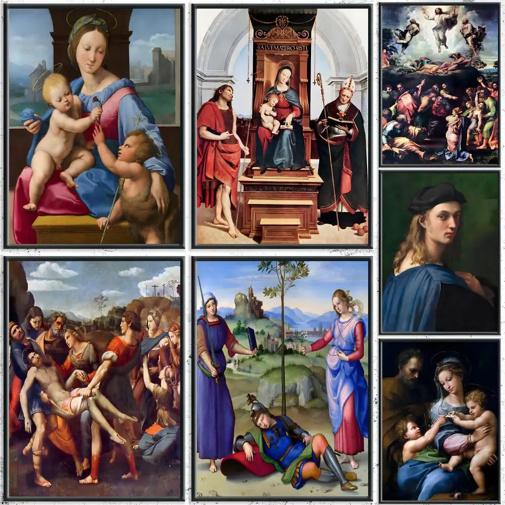 Classic Artist R-RaphaelS Poster HD Self-Adhesive No Residue After Removal Ideal for All Kinds of Wall Decor