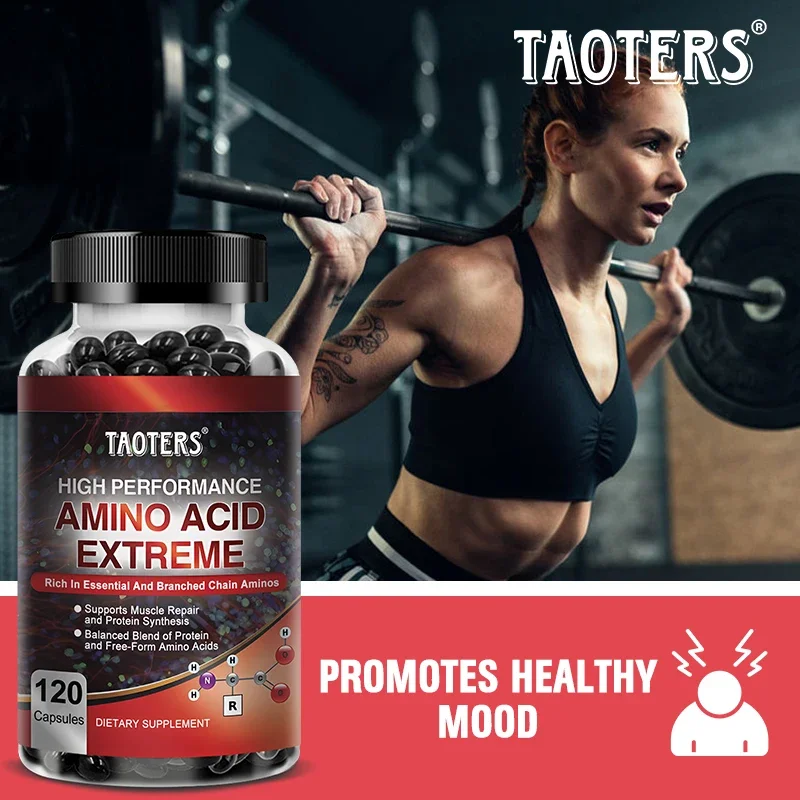 Taoters High Performance Amino Acid Supplement - Helps Repair Muscles, Build Muscle Mass, Energy Support and Protein Synthesis