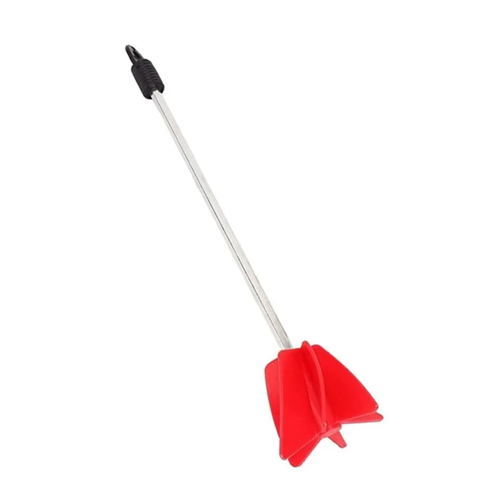 High-quality Paint Mixer Bit Stirring Rod Red+Silver Steel 300mm Pigment Mixing Paddle Electric Drill Attachment