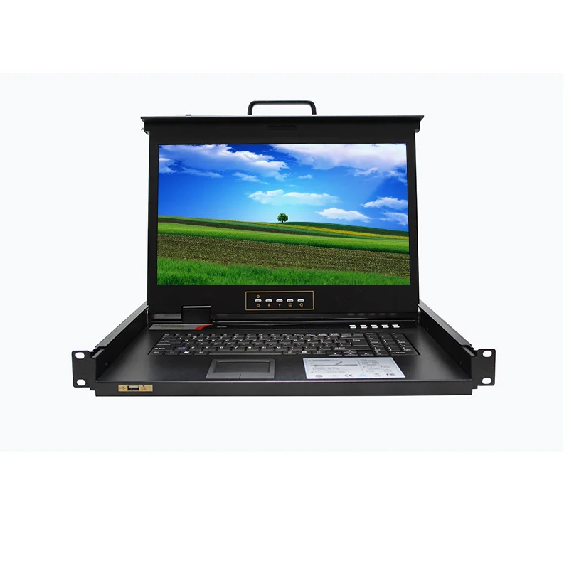 

18.5 Inch LED KVM High Resolution Screen KVM Console 16ports 1U Rack Mount Vga Hd Kvm Switch