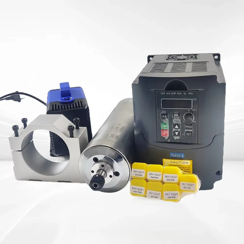 24000RPM for CNC Router Machine with InverterMachine Tool Spindle 1.5KW CNC Spindle Motor ER16 220V