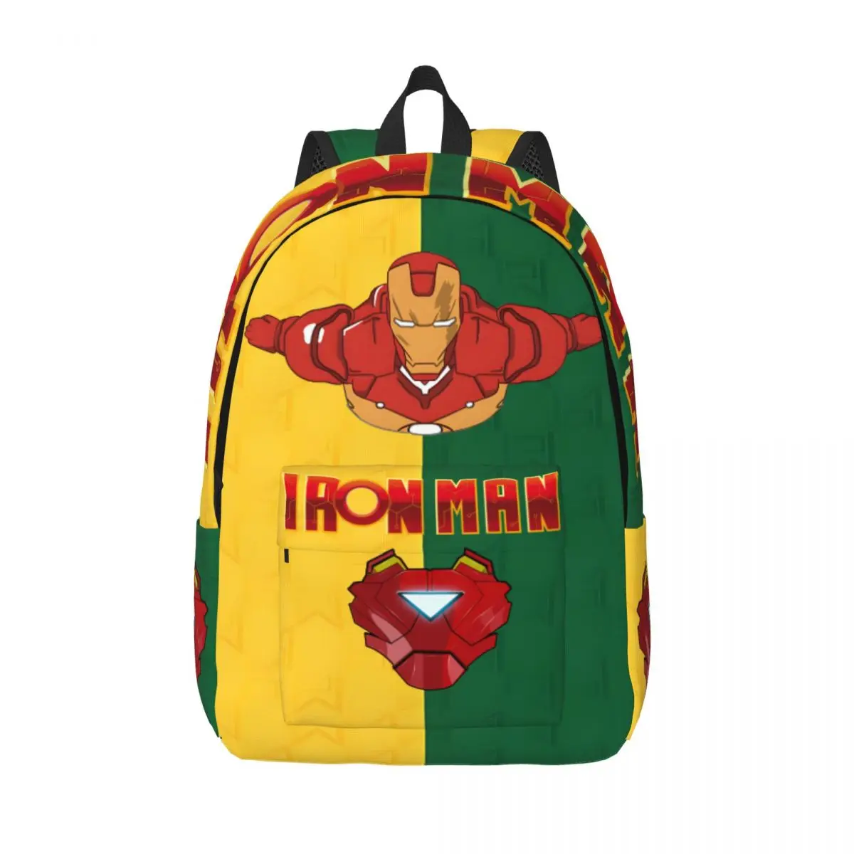 

Flying Tony College Bag Marvel Iron Man For Men Kid Portable Office Work School Birthday Zipper Closure Bookbag