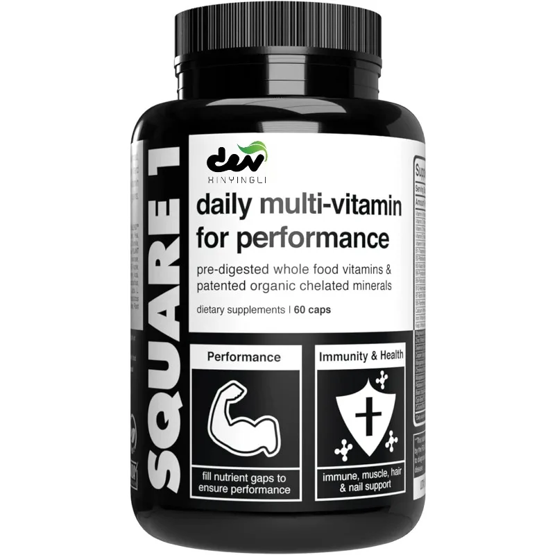 Whole food daily multi vitamin and mineral supplements can fill nutritional gaps and optimize performance | 60 capsules