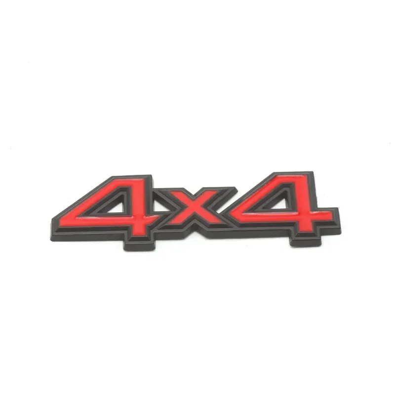 3D Metal Black Silver Red Logo 4X4 Emblem Car Fender Badge Trunk Decal For Jeep 4X4 Sticker Auto Accessories