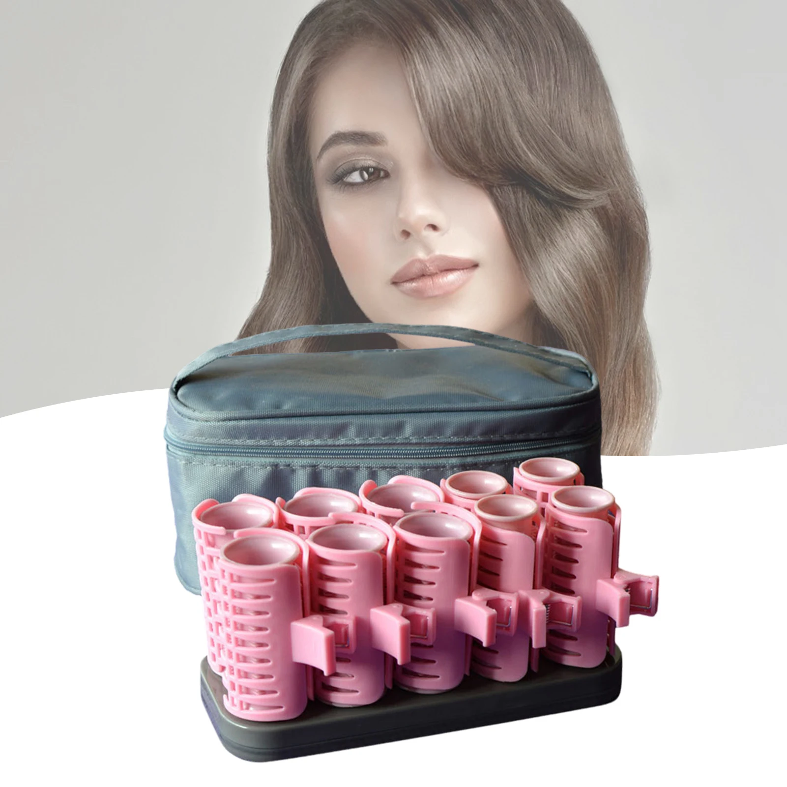 10PCS Portable Women Electric Hair Roller Do All Kinds of Different Hairstyles Hair Roller for Professional Hair Salon