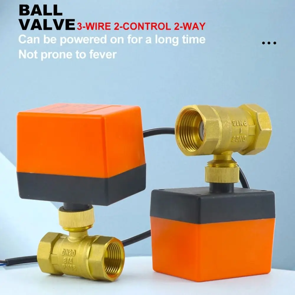 

1 шт. 2-ходовой электрический шаровой кран трехпроводной двухконтроль DN15/DN20/DN25 электромагнитный клапан 220 В переменного тока 12 В постоянного тока 1/2 "3/4" 1"