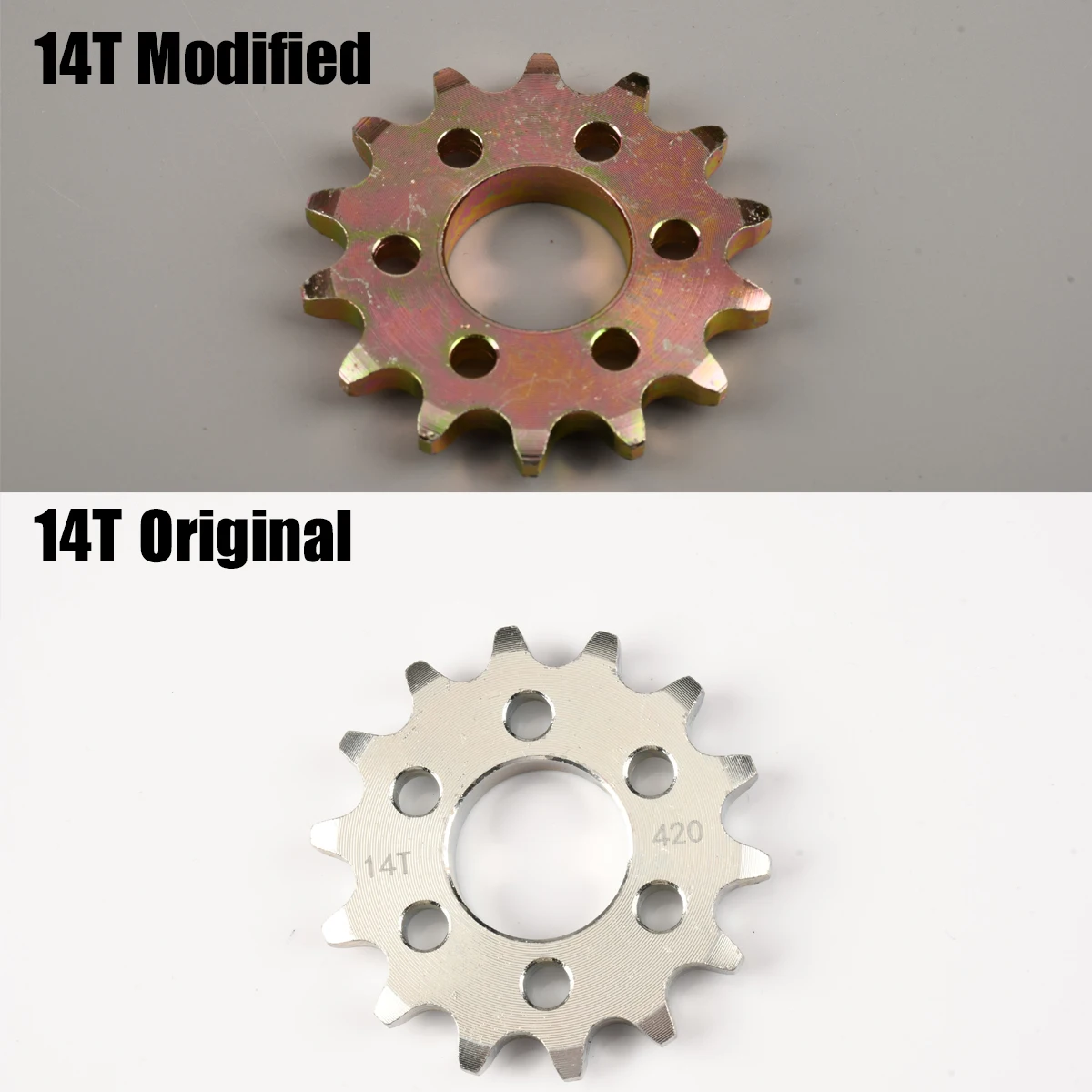 

Off-Road Electric Vehicle Cross-country Bike For Sur-Ron Sur Ron Surron X S Light Bee Motorcycle 14T Front Chain Sprocket