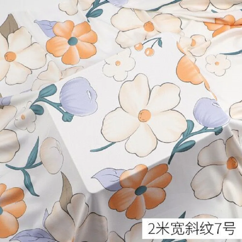 2m wide cotton fabric, rayon cloth, bed sheet, quilt cover, pajamas, dresses, household clothes, cool cotton fabrics  Textiles