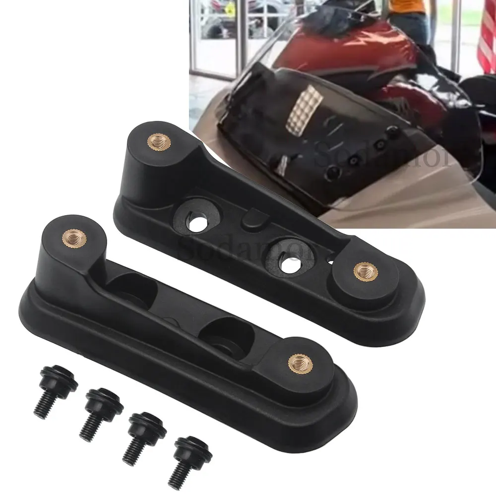 Motorcycle Tall Windshield Mount Bracket Kit Windscreen Holder For Harley CVO Street Glide FLHX FLHXSE 2023-2024 Accessories