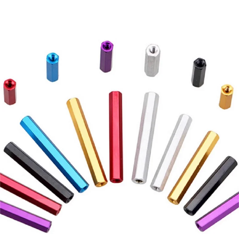 M3 Colorful Aluminum Alloy Hex Long Nut Aircraft Model Spacer Column Connecting Link Standoff Pillar