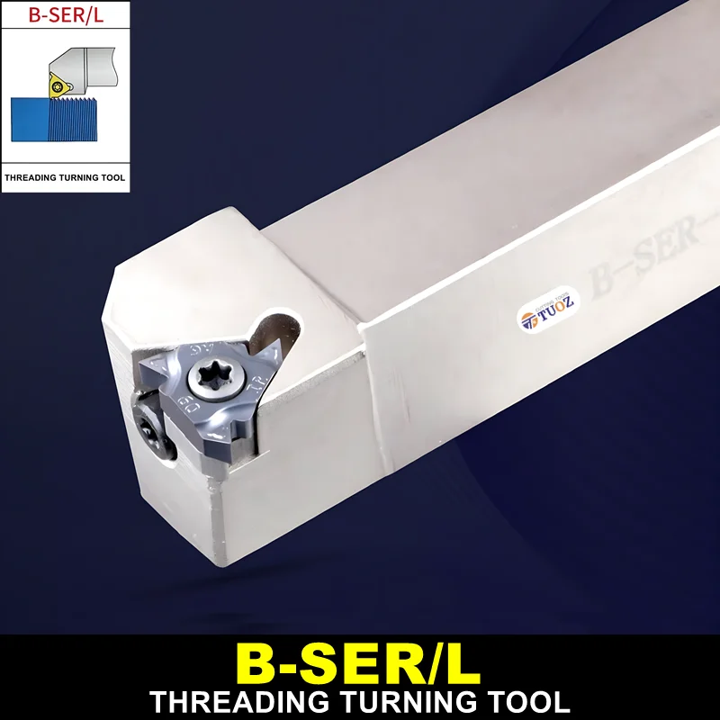 

B-SER1212H16 B-SEL1212H16 1616H16 2020K16 2525M16 External Thread Turning Tools Lathe Cutter B-SER B-SEL Holder