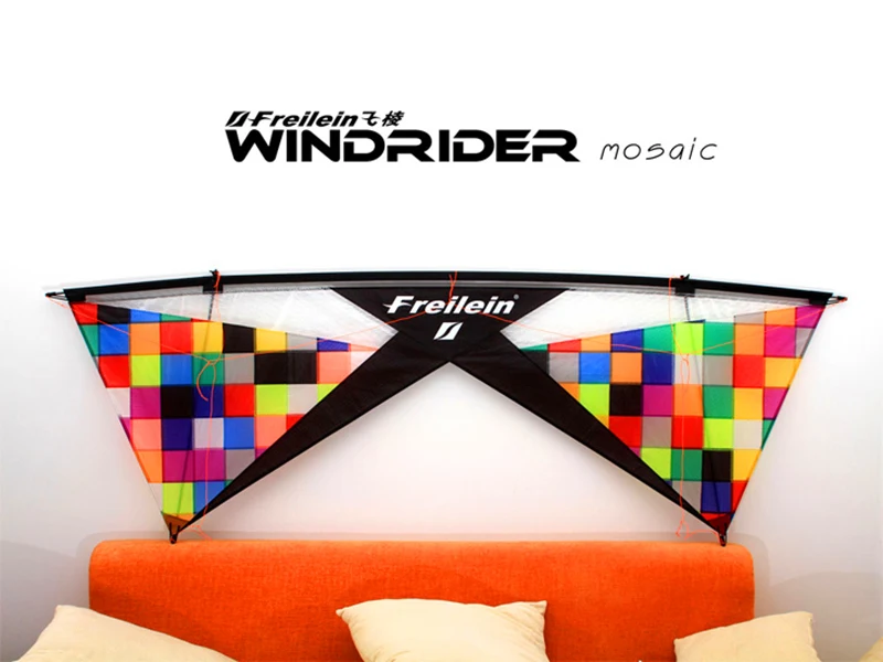 Mosaico pro quad line kite adultos dublê pipas Freilein fábrica de pipa acrobática asa voadora serf volante dragão voando