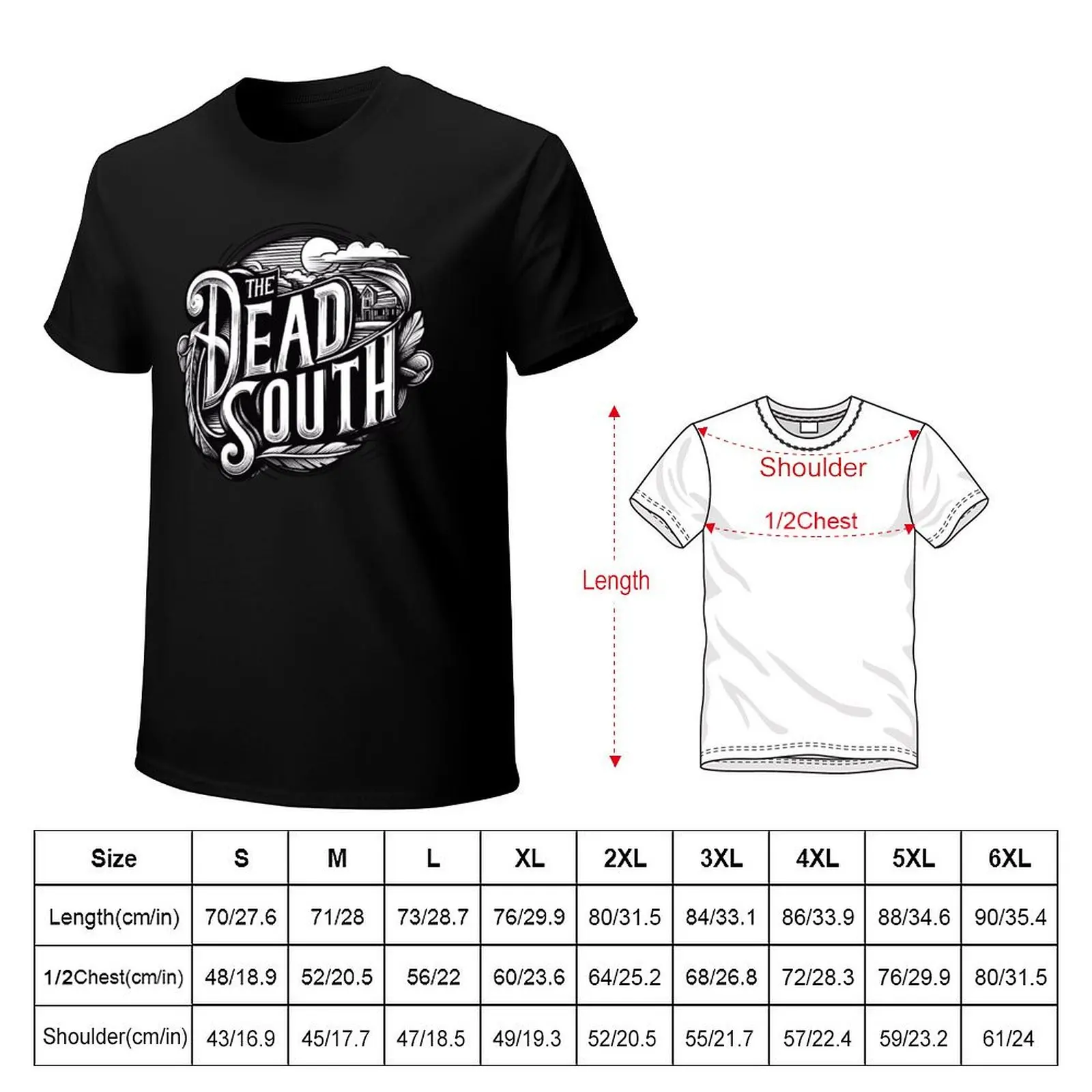 The dead south T-Shirt sports fans luxury designer Aesthetic clothing mens graphic t-shirts hip hop