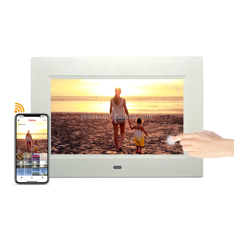 WiFi Cloud Photo Frame 7 8 10 15 Inch LCD Touch Screen Frameo Digital Picture Frame for Mother's Father's Day Gift
