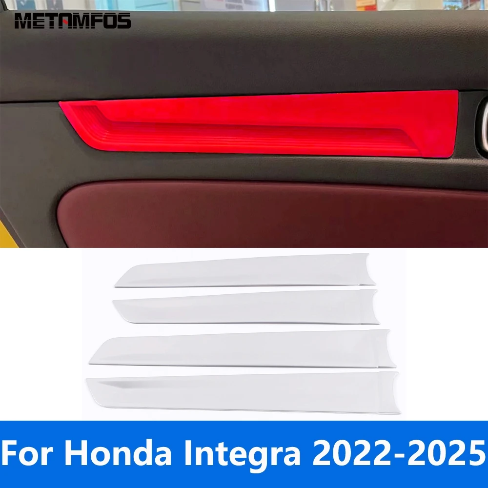 For Honda Integra 2022 2023 2024 2025 Interior Door Panel Strip Cover Molding Trim Sticker Stainless Accessories Car Styling
