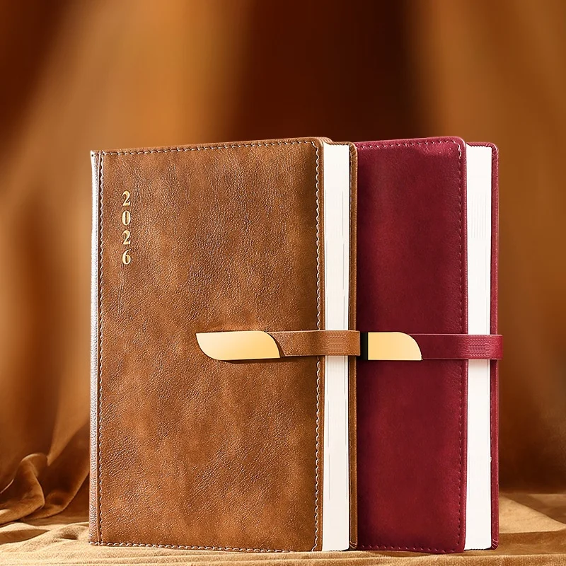 Agenda 2026 planejador papelaria organizador diário a5 caderno diário calendário bala bloco de notas escritório nota livro sketchbook kit