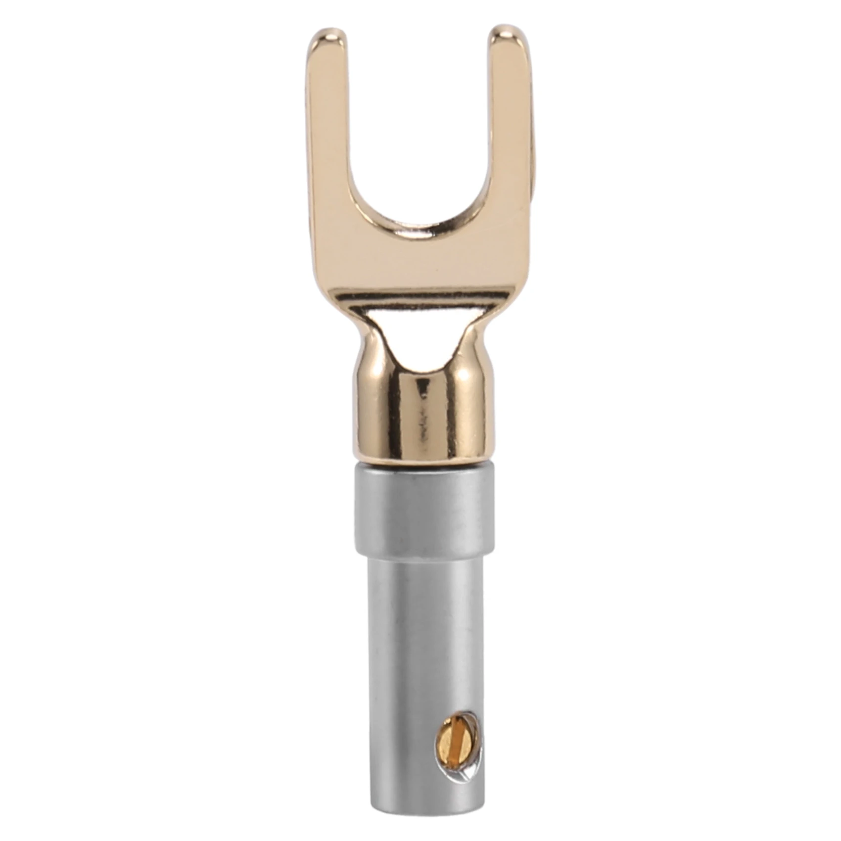 A49T Y Plug 45 Degree Terminal Spade Connector For Speaker Wires Diy/Speaker Connecti Wire Diy - Pack Of 12(6 Black + 6 Red)