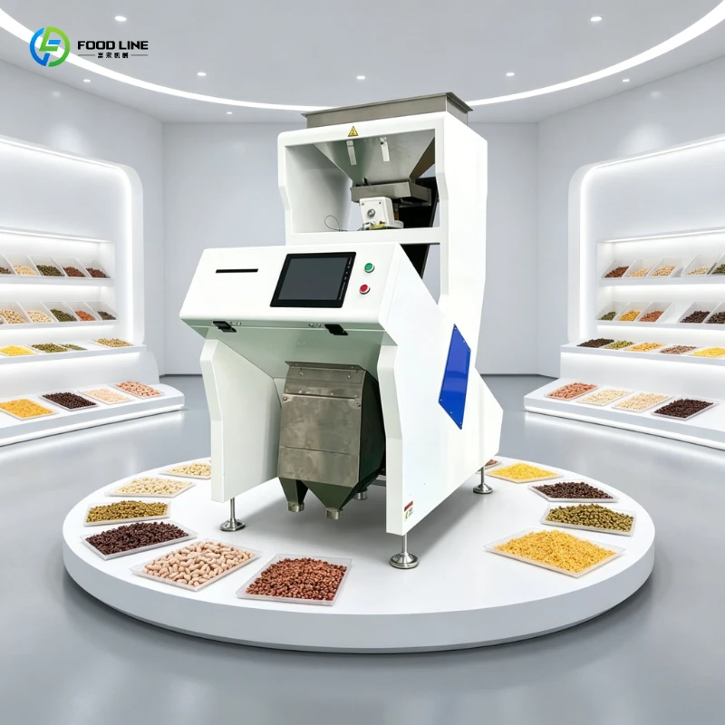 Color Sorter Machine Optical Sorter Rice Coffee Bean Quinoa Industrial Sorting Line