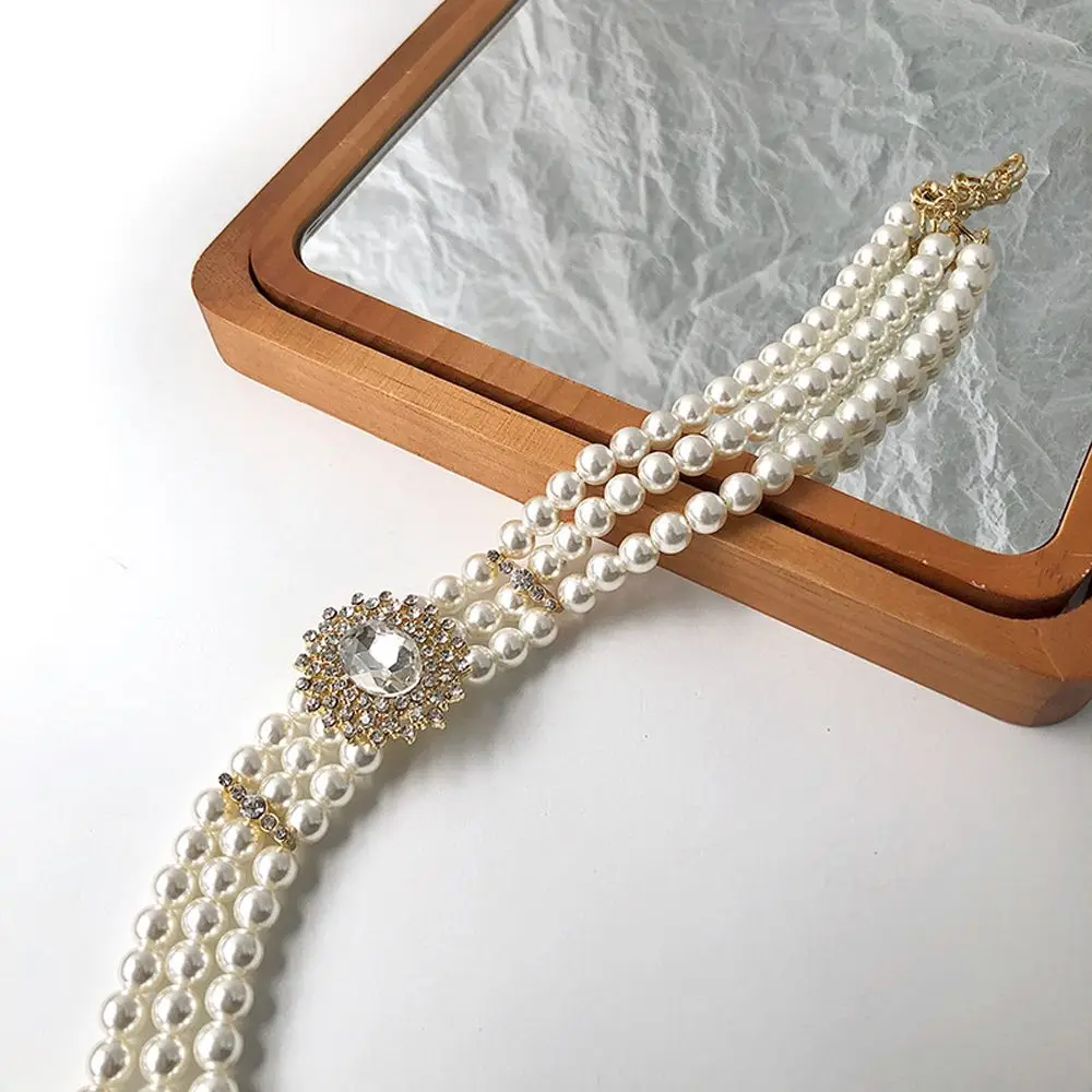 Flower Hepburnesque Crystal Glass Rhinestones Alloy Jewelry Accessories Korean Style Choker Women Necklace Clavicle Chain