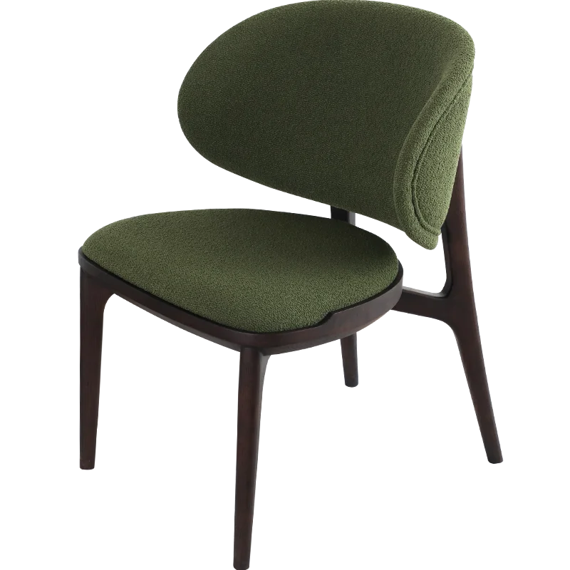 

Nordic solid wood dining chair light luxury modern simple living room backrest home dining room
