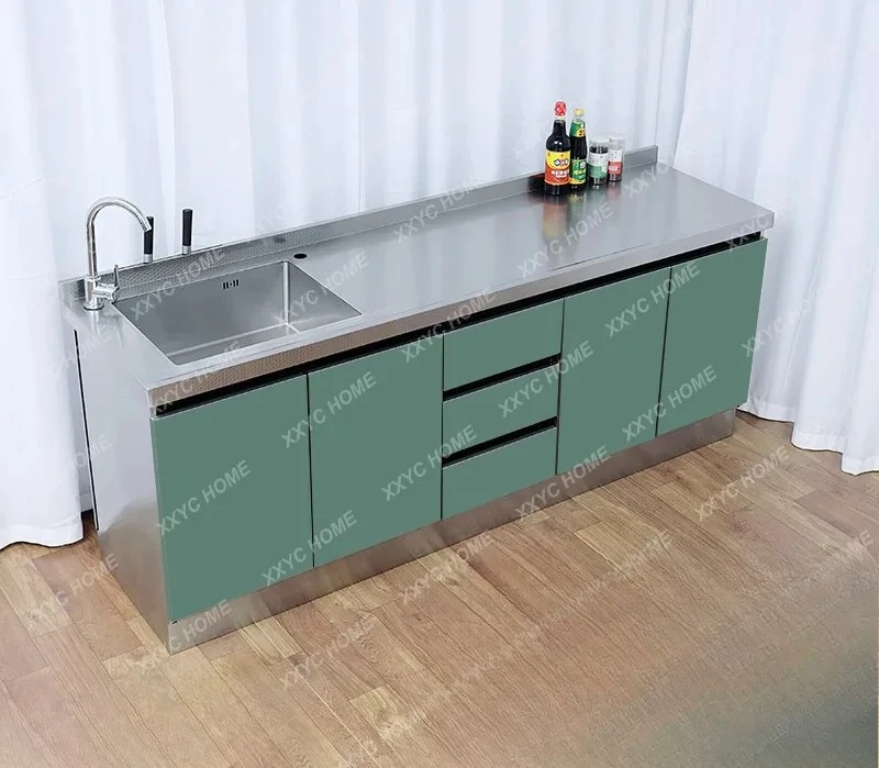 

MM A304 stainless steel cabinet sink sink basin integrated household storage stove cabinet
