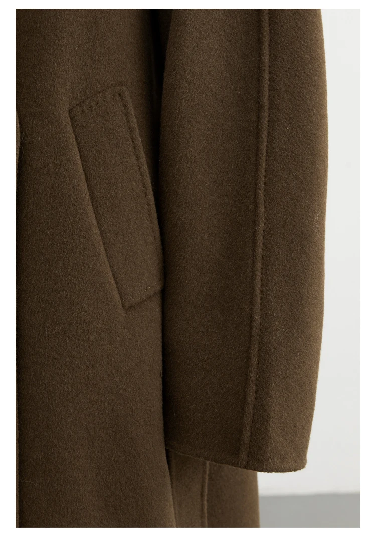 CHIC VEN Women Long Double-sided Woolen Coats Retro Loose Female Overcoat Double Breasted Ladies Windbreak Autumn Winter 2026 17 Sf9e28424be4b459583b9393190c2e541y