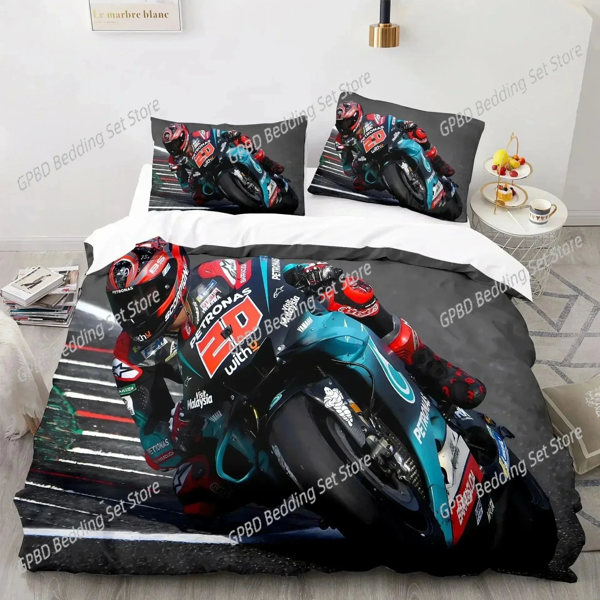 3D Print Marc Marquez 93 Comfortable Duvet Quilt Cover Pillowcase Bedding Set Children Bedroom Decoration Home Textile