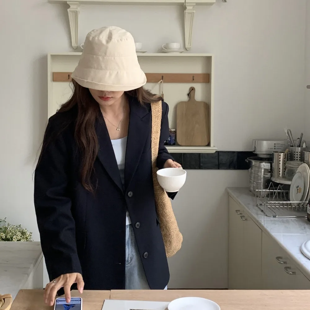 

Quick-dry Roll Rim Fisherman Hat UV Protection Sunshade Flax Sun Hat Solid Color Sunscreen Japanese Style Bucket Cap Camping